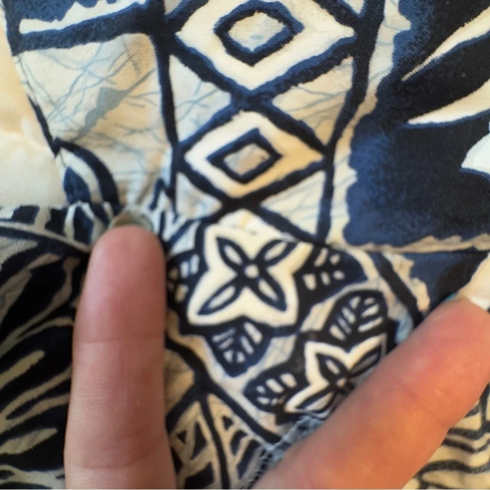 Ky's Made In Hawaii Aloha Hawaiian Short Sleeve Button Up Shirt Blue Floral 2XL - Picture 9 of 16